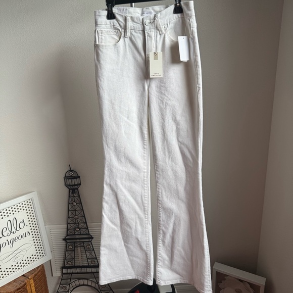 NWT Good American Good Legs Flare White Jeans Sz 2/26 - Picture 4 of 10